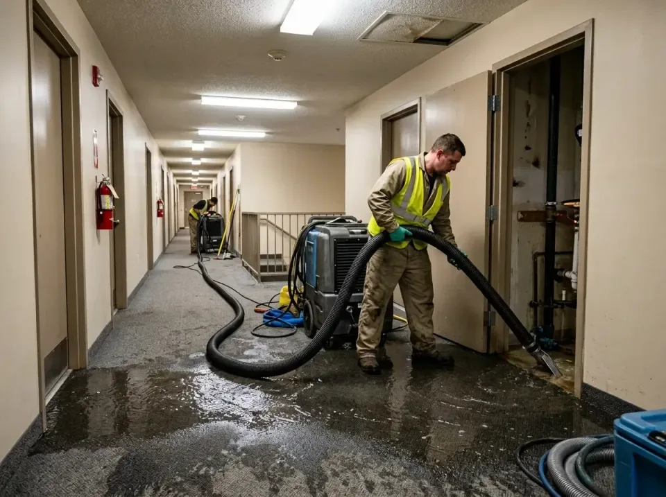 multi-unit-apartment-hallway-f-005 — frequently asked questions, Emergency Burst Pipe Water Extraction & Removal in Scappoos…